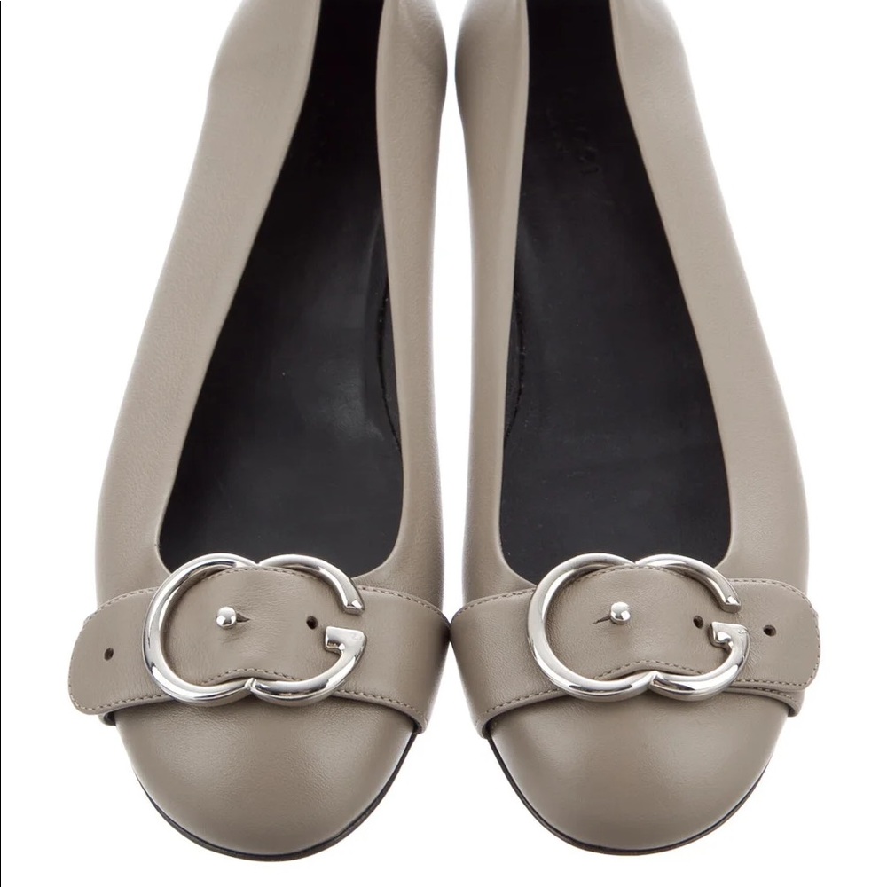 Gucci Leather Ballet Flats